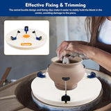 Portable Pottery Machine Turntable Clamp Pottery, Ceramic Pottery Trimming Turntable Tools Sculpting Clamp Repair Tools for Ceramic Beginners Professionals