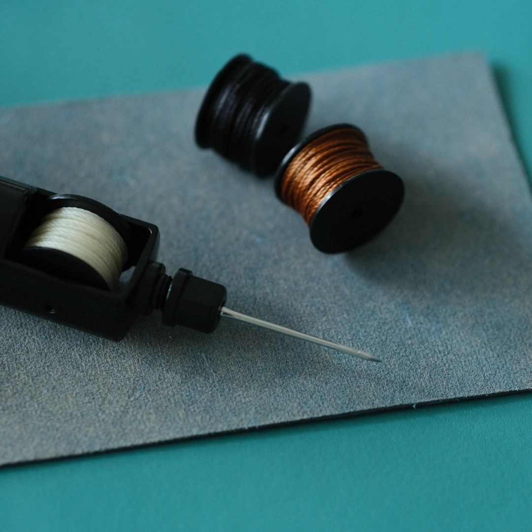 Stitch Awl Set (1 Wrench, 2 Needles, and 3 Thread Spools)