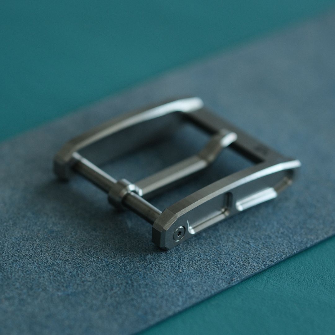 "Sui" Japanese Stainless Steel /Titanium Pin Buckle, 316L CNC