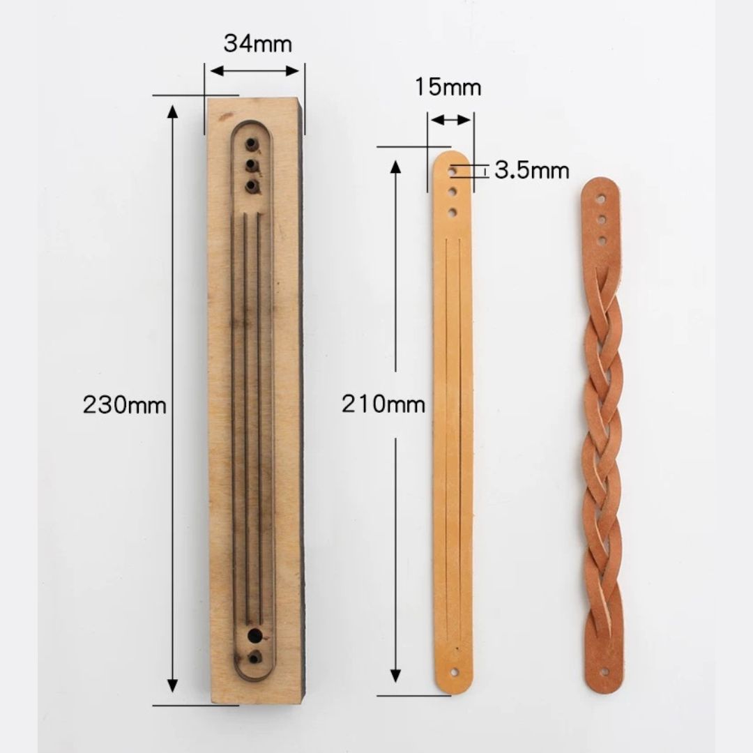 Braided Leather Bracelet Cutting Die
