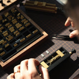The Type 1 Holder is the most versatile option. It can be used for both single-line and dual-line movable type, and it also supports small logo stamps up to 2.5 × 7.5 cm / 1" × 3".It may also fit some movable type from other brands, making it a flexible choice if you work with different stamp systems. Please check the size reference images carefully to see whether it suits your type set.