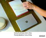 Unique Colorful Felt & Leather Desk Mat