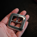 Vintage square nickel belt buckle made in Japan with a cast brass base and rugged antique-style finish. A great fit for leather belts, bag straps, and handmade leather goods with a more natural vintage look. Explore the details and find the right hardware for your project.