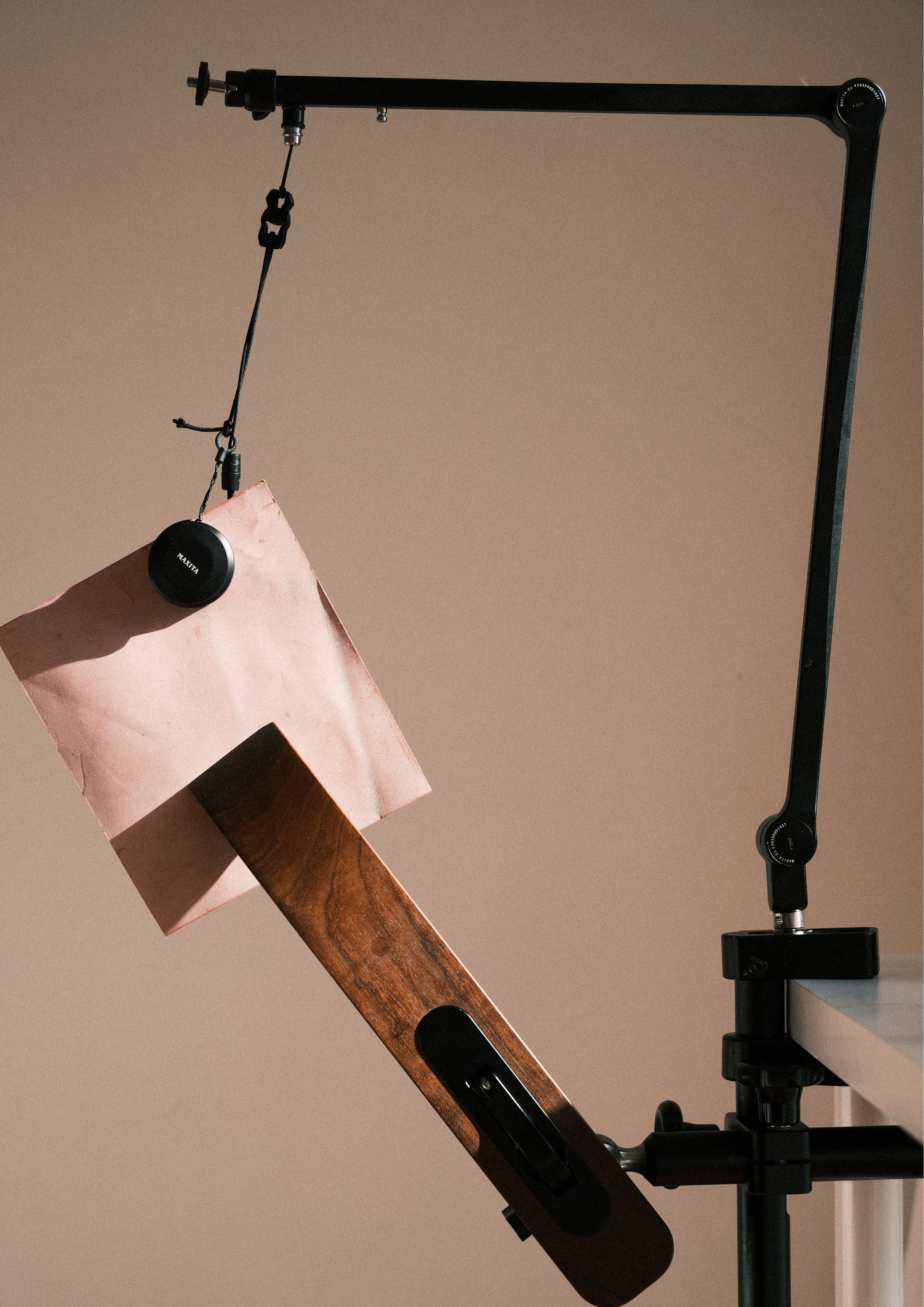 Enhance your Maxita Stitching Pony with a lightweight, adjustable support arm designed for cleaner, smoother stitching. Holds leather, mounts lights or cameras, and features a 1/4" threaded expansion mount. Stable, compact, and built to upgrade your entire leathercraft workflow.