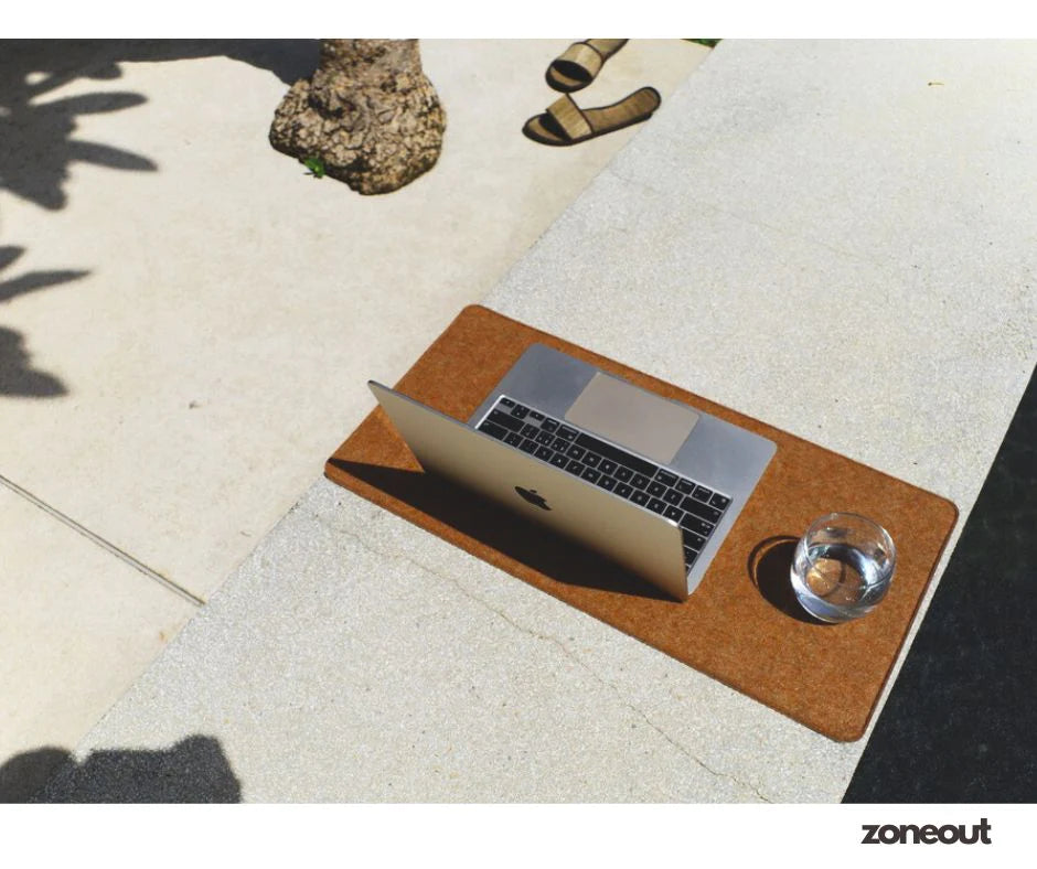 Unique Colorful Felt & Leather Desk Mat
