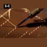 M60 Electric Leather Edge Creaser Set with Adjustable Walnut Stand
