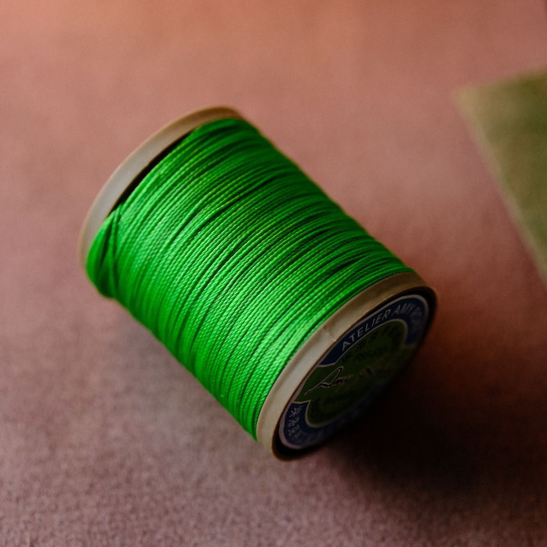 Amy Roke 0.55mm Polyester Waxed Thread – 150m Spool, Burnable, for Leathercraft