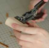 The 2nd Generation Nattools Leather Flat Pliers, an essential tool crafted for leathercraft enthusiasts and professionals seeking precision and dura
