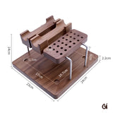 M60 Electric Leather Edge Creaser Set for leather creasing, edge finishing, and edge paint smoothing. Includes a comfortable handpiece and adjustable walnut stand, with multiple tip styles available. Correct voltage and plug prepared by shipping address. Shop now.