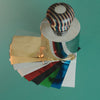 Maxita Multi-Color Hot Stamping Foil Paper (Gold, Silver, Black, White, Blue, Green)