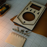 A7 Leather Planner Die Cut, Full Set with Paper Inserts & Hardware Accessories