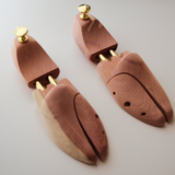 Adjustable Cedar Shoe Trees | Twin-Tube Split-Toe Design
