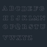 Alphabet Leather Cutting Die Set – 26 Letters for Keychains & Notebook Inlays