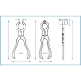 Amy Roke Flat-Jaw Leathercraft Pliers – Precision Hand-Stitching Clamp