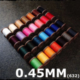 Amy Roke 0.45mm Polyester Waxed Thread – Burnable, 220m per Spool for Leathercraft