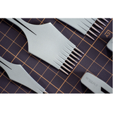 BEWAIS Hollow Pricking Iron offers sharp, precise punching for hand-stitched leathercraft. Made from Hitachi stainless steel, CNC-machined for accuracy, with a hollow design for better balance and grip. Rust-resistant and built to last. Perfect for leather artisans. Get yours today!