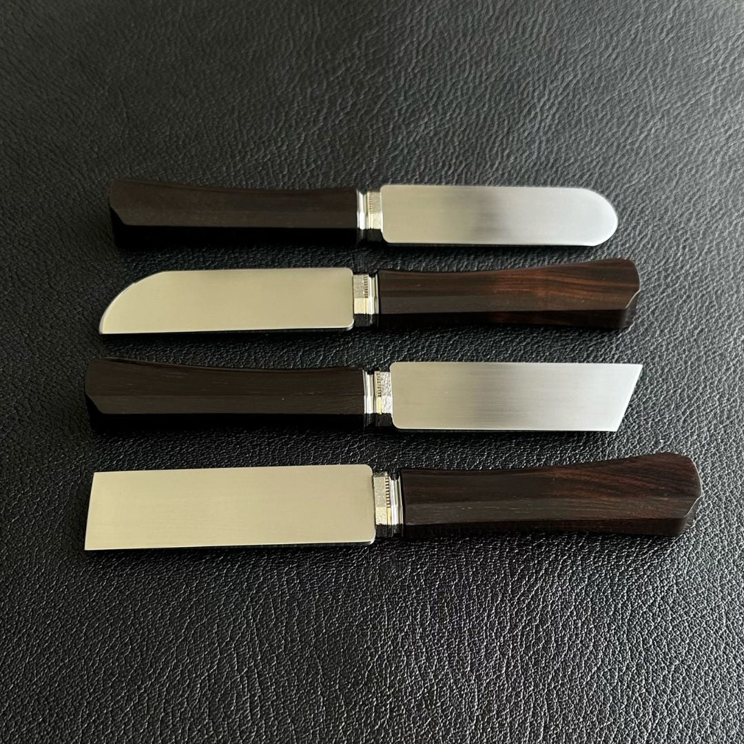 BOWEN M390 Japanese Leathercraft Knife – Precision Thin Cutting, Beveling, Slanted Edges & Decorative Grooving Tool, Ultra-Sharp M390 Steel