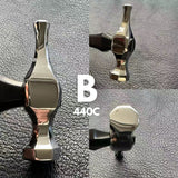 BOWEN 440C leather stitching hammer for flattening stitch lines and refining hand-sewn leatherwork. Heat-treated 440C stainless steel, hand-polished finish, balanced grip, and precise control for tight areas where pliers are harder to use. A practical upgrade for daily leathercraft work. Shop now.