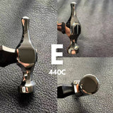 BOWEN 440C leather stitching hammer for flattening stitch lines and refining hand-sewn leatherwork. Heat-treated 440C stainless steel, hand-polished finish, balanced grip, and precise control for tight areas where pliers are harder to use. A practical upgrade for daily leathercraft work. Shop now.