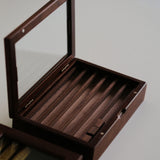 CÍ Deluxe 8mm Brass Hot Foil Stamping Type Set with Walnut Storage Box· 307 Pieces