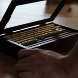 CÍ Deluxe Fine Brass Type Kit With Premium Walnut Box | A Height 3.5–5mm | Compatible With Maxita, Movego, Kingsley & Dream Factory Machines | Customizable