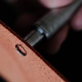 It is made from Taiwan-made high-alloy specialty steel, chosen for edge stability, toughness, and long-term use. Unlike many standard round punches with a tapered body, this punch uses a straight-wall, no-stretch design. The cutting shape goes straight down without expanding the hole, so the finished hole stays closer to the actual punch size.