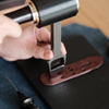 DC53 leather belt slot punch for clean buckle slots, strap holes and oblong cuts. Hand-sharpened, stone-washed and made to order for a steady strike, durable edge and long-term leatherwork use. Shop CÍ × Bangbang.
