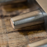 CÍ × Bangbang leather belt slot spacing punch made from DC53 tool steel with a stainless steel handle. Custom spacing available, small-batch made to order, ideal for clean and consistent leather belt, strap and bag strap punching.