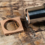 CÍ No-Stretch Round Leather Punch Straight-wall round punch for clean, accurate holes