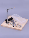 Clay Sculpture Stand, Wooden Base+Box Set