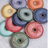 Donut Leather Decoration Shaping Mold & Vegetable Tanned Leather Cut Pieces