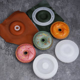 Donut Leather Decoration Shaping Mold & Vegetable Tanned Leather Cut Pieces