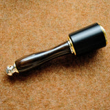 Purpleheart Wood and Leather: Natural materials that enhance grip and aesthetic appeal, making each mallet unique.