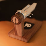 If you make leather watch straps by hand, you’ll know how tricky edge painting can be — especially on narrow bands. This clamp makes the job a whole lot easier. It holds your strap securely in place so you can apply edge paint smoothly and evenly, without chasing the leather around your workbench.