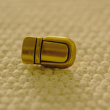 Durable leathercraft bag lock hardware made from zinc–steel alloy with a smooth finish. Easy to match with handmade bags, wallets, and DIY leather projects. Add a sturdy, clean look to your designs. Shop now with global shipping and long-term support.