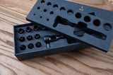 YORKSHINE Precision Hole Punch Set with Wooden Base