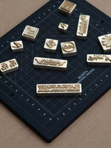 Custom Logo & Text Brass Stamp