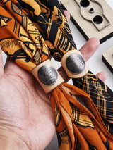 Leather Cutting Die for Scarf Ringwith Vintage Coin Buckle