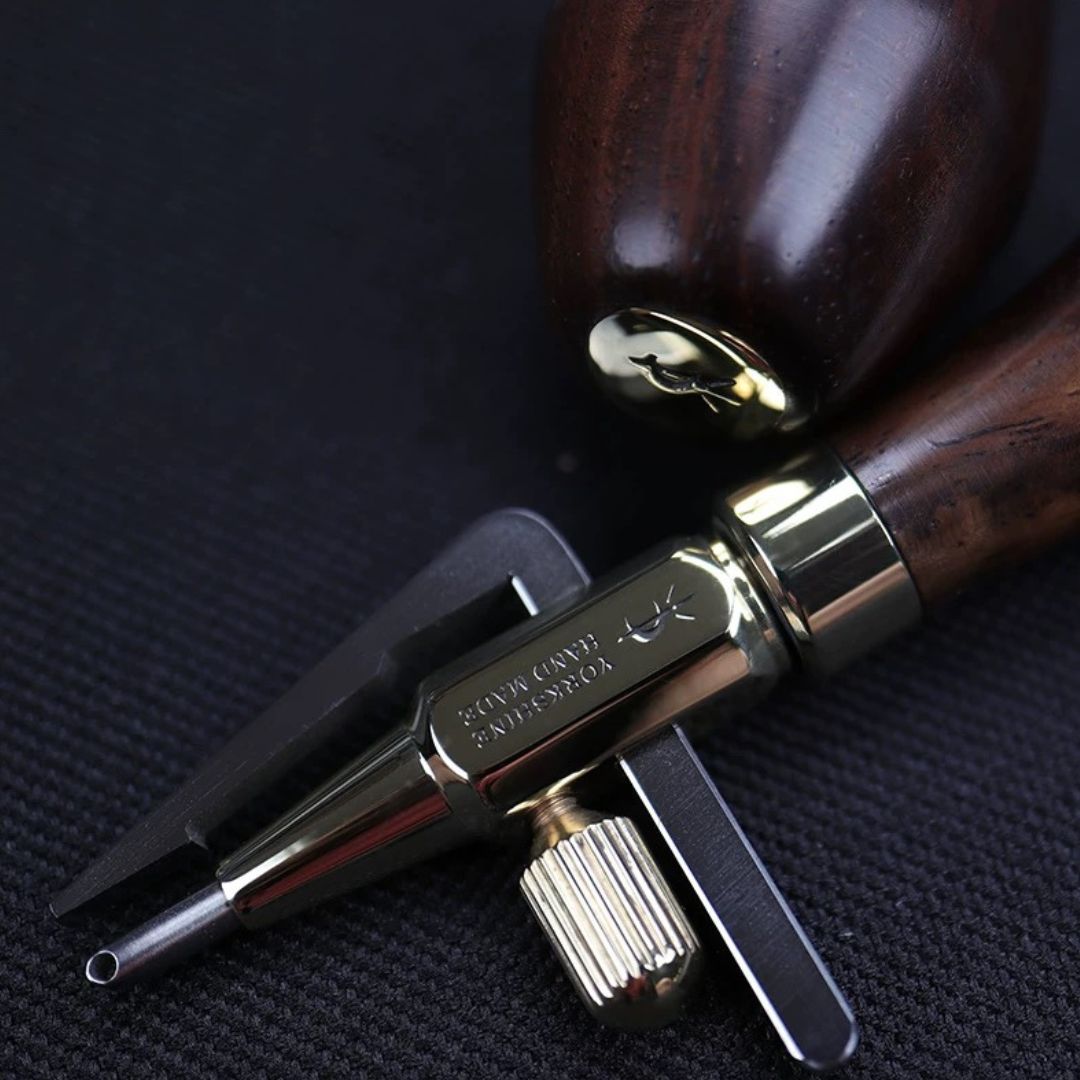 Yorkshine Leather Groover Tool – 1.0mm, 1.5mm, 2.0mm Stitching Groover & Liner for Leathercraft