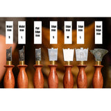 Leather Shoe Edge Finishing/Grooving/Embossing Set with Stand