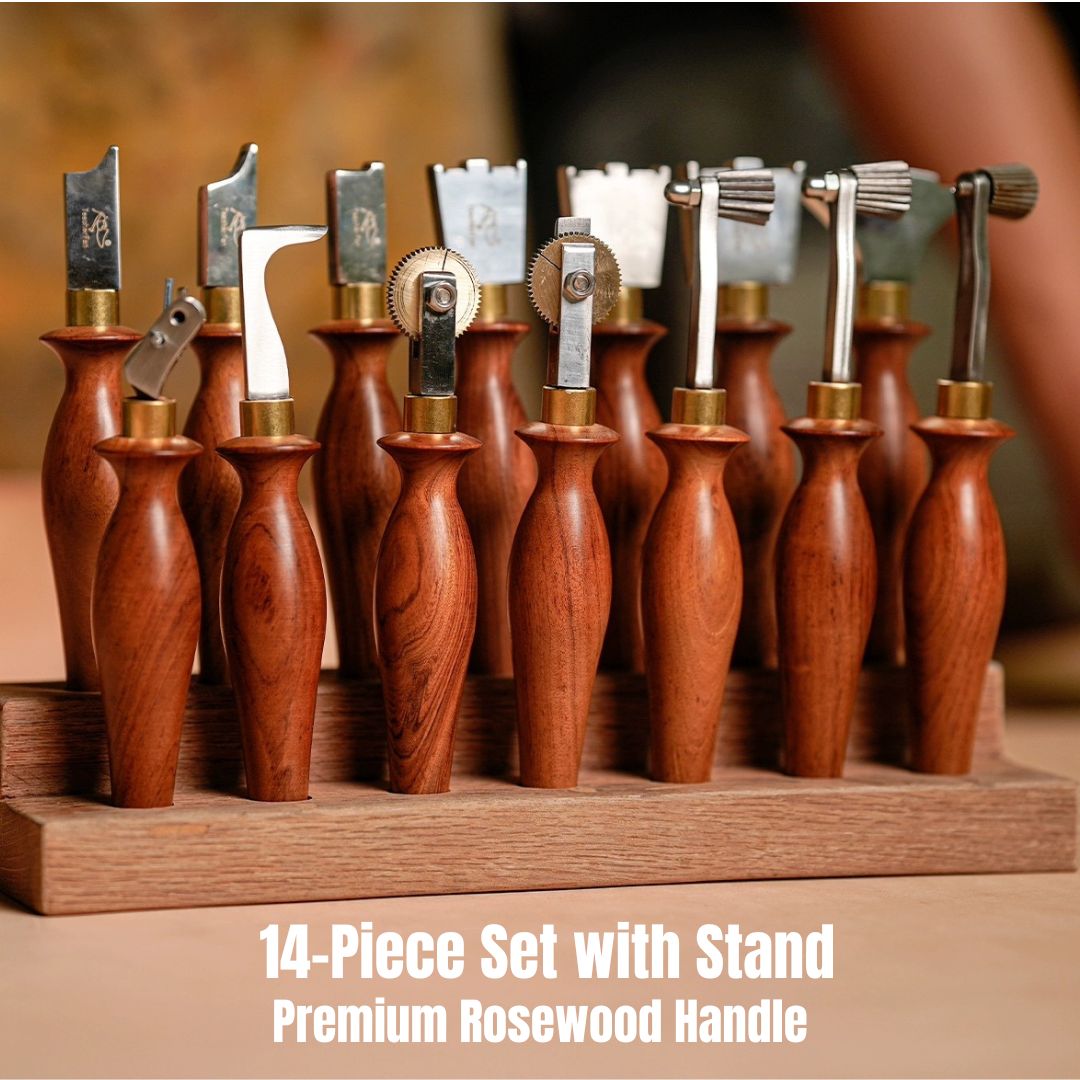 Leather Shoe Edge Finishing/Grooving/Embossing Set with Stand – CÍ OFFICIAL