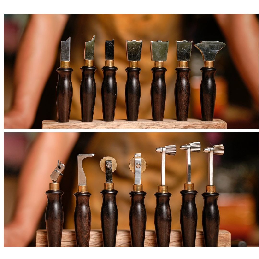 Leather Shoe Edge Finishing/Grooving/Embossing Set with Stand – CÍ OFFICIAL