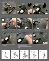 Stitch Awl Set (1 Wrench, 2 Needles, and 3 Thread Spools)