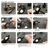 Stitch Awl Set (1 Wrench, 2 Needles, and 3 Thread Spools)
