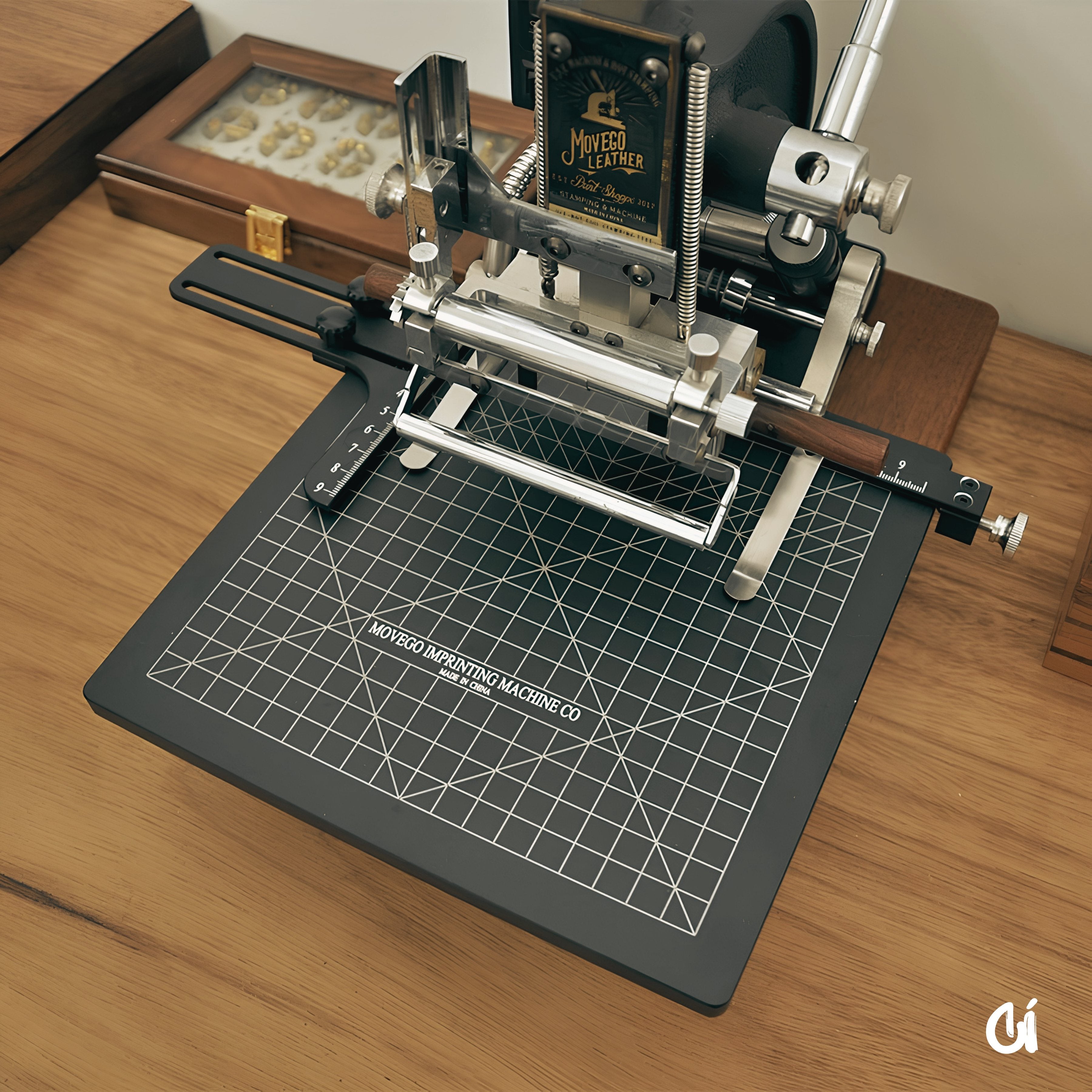 MOVEGO Compact Hot Foil Stamping Machine for Leather, Paper & PVC｜Vintage Mechanical Design