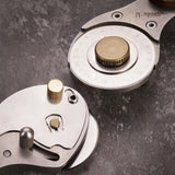Cut leather more safely and smoothly with the Nattools rotary leather cutter. Features a retractable replaceable blade, stainless steel body, comfortable wooden handle, and safety lock for cleaner strap, bag, and pattern cutting. Shop now.