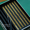 Perfect for gifts or your own creative projects, our movable type set comes with 18 unique font styles and a total of 306 pieces! 🖋️ Each set includes uppercase letters (A-Z) with 3 of each, lowercase letters (a-z) with 5 of each (vowels too!), numbers, heart symbols, punctuation, and spacers in various widths. Make any project feel custom and personal with ease.
