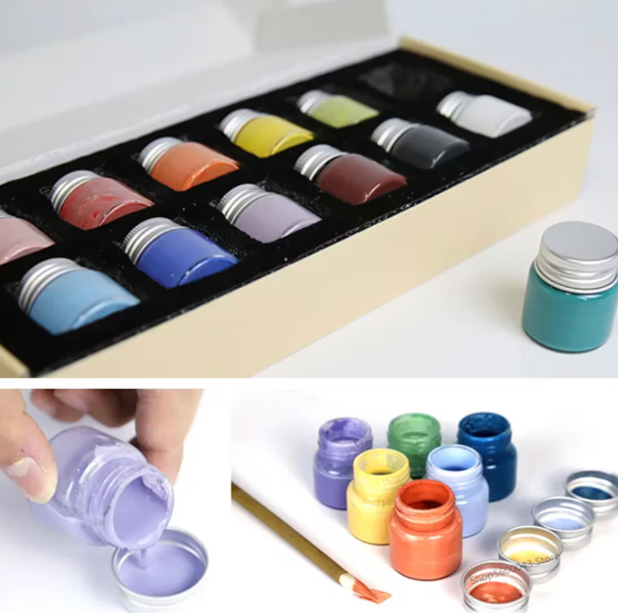 Underglaze Set, 12 Colors, Watercolor/ DIY Glaze