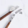 Adjustable leather edge creaser for clean, consistent stitch-line marks. Shim-based spacing lets you dial in perfect lines for belts, wallets and straps. 304 stainless body, stone-washed finish, walnut handle for comfort and control. Get steadier edges—shop now.