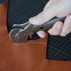 QianYu Stainless Steel Leather Rotary Cutter delivers smooth, precise cuts on soft or thin leather without stretching or warping. Durable, re-sharpenable blade and comfortable grip make leather strap cutting easy and long-lasting. Perfect for leathercraft projects—upgrade your toolkit today.